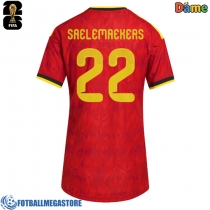 Fotballdrakt Dame Belgia Alexis Saelemaekers #22 Hjemmedrakt VM 2026 Kortermet